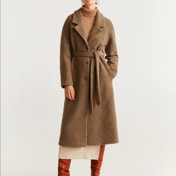 ❌ SOLD ❌ Mango Long Coat Camel Color - Picture 2 of 4